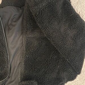 Urban Outfitters Black Fleece Jacket